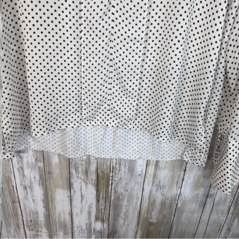 Loft Black & White Polka Dot Blouse - Picture 2 of 4